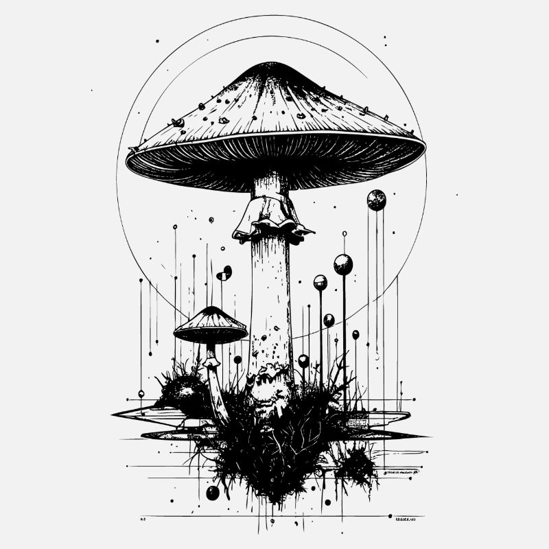 Toadstool, in geometric shapes