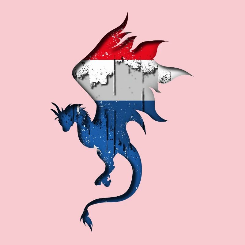 Drapeau des Pays-Bas - Pays-Bas - Silhouette de