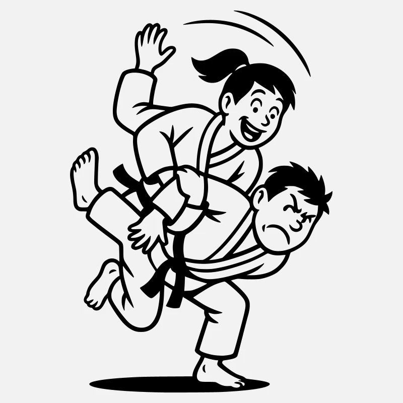 Lancer de judoka