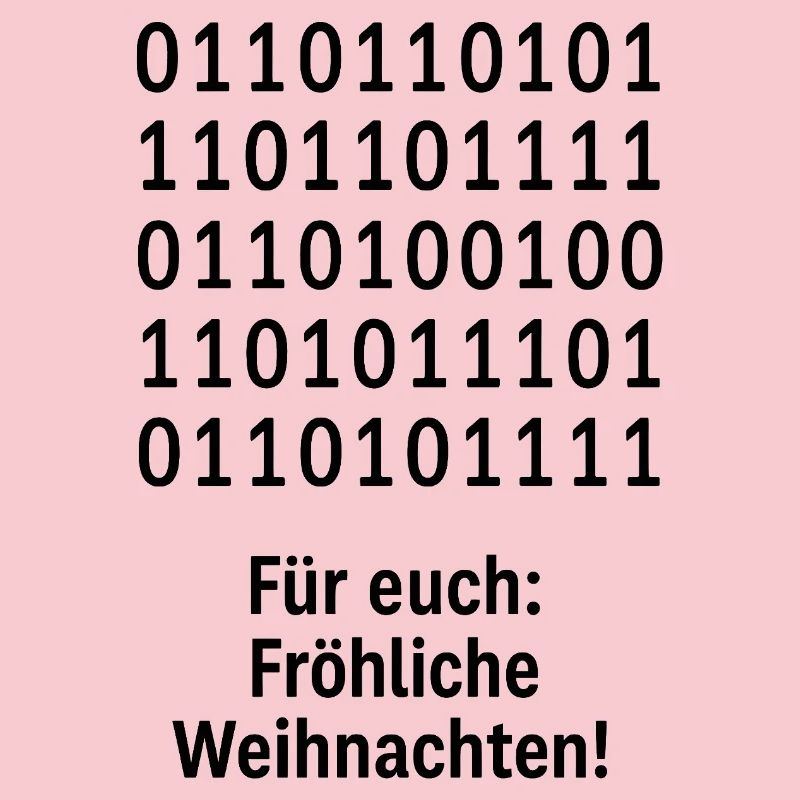 Weihnachtscode Binärmuster