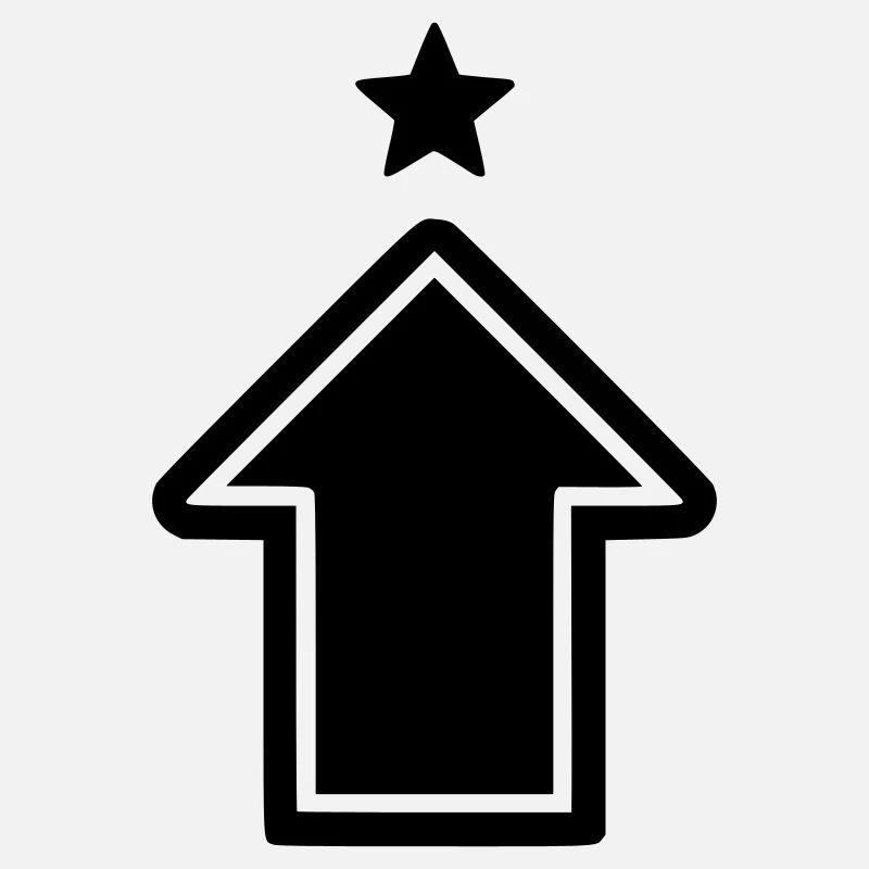 Pfeil Aufstieg Symbol