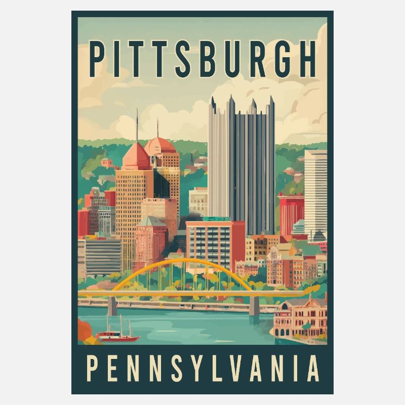 Explorez la silhouette de Pittsburgh en Pennsylvanie