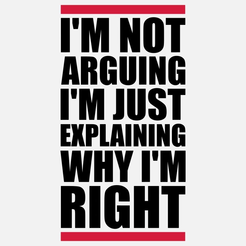 I m not arguing