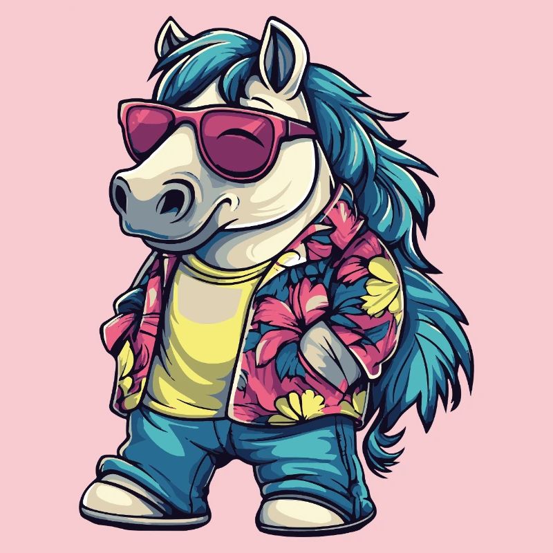 Vacances de bande dessinée de cheval