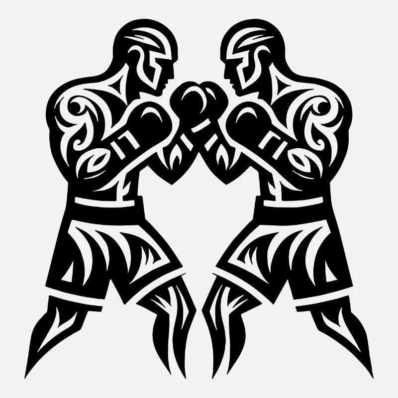 Faust Boxer Tattoo Kämpfer Sparring Style