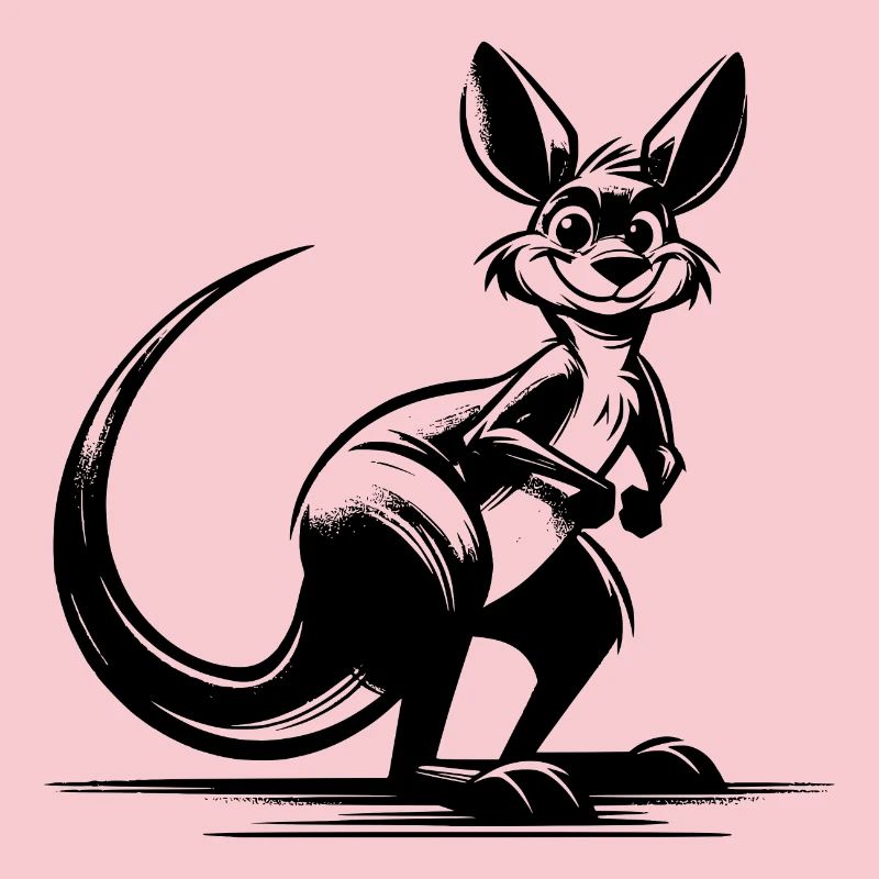 Australian smiling kangaroo