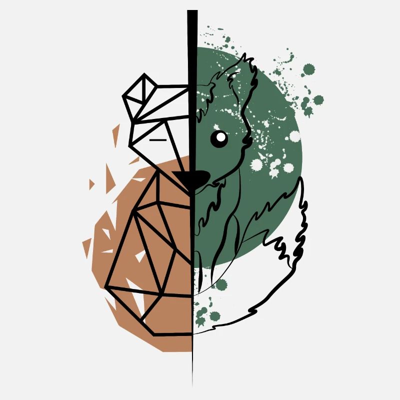 Fox origami vs drawing
