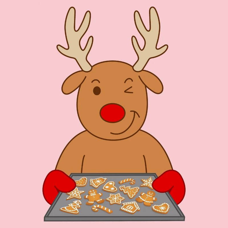 Biscuits de Noël de renne Biscuits de cuisson