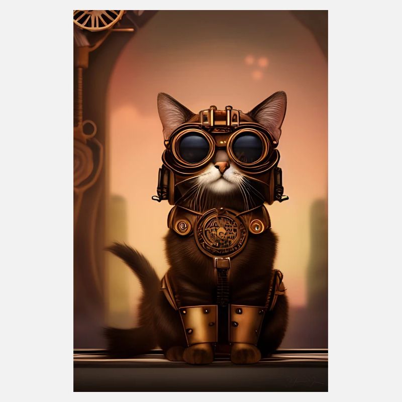 Chat Steampunk Style