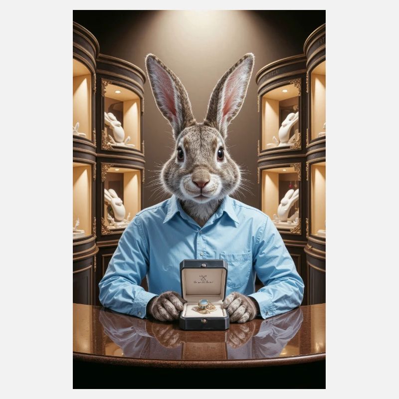 Humanoider Hasenschmuck