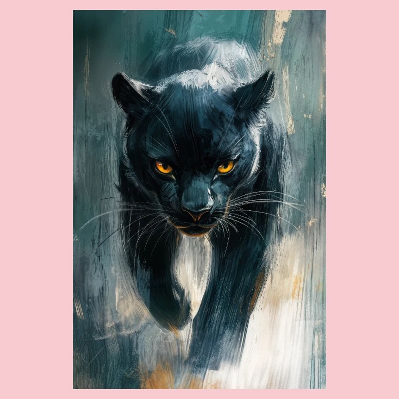 Illustration eines Panthers