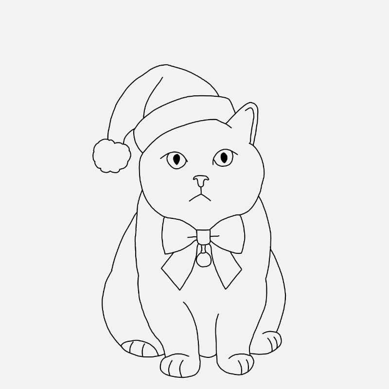 Chat de Noël 