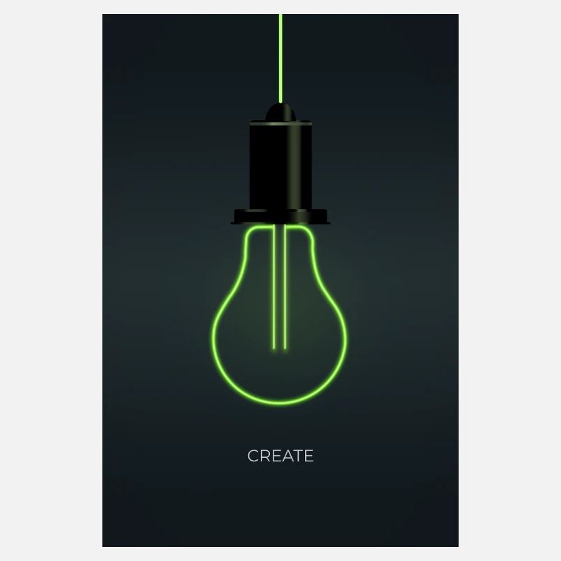 Create – Ampoule néon pour esprits créatifs