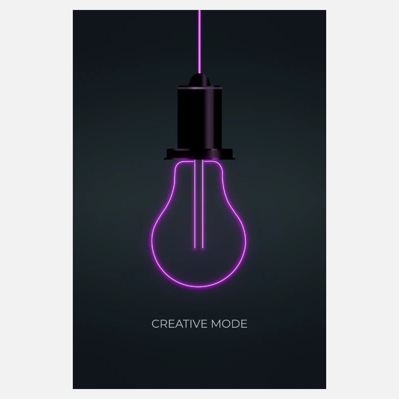 Affiche Créative de Mode Néon