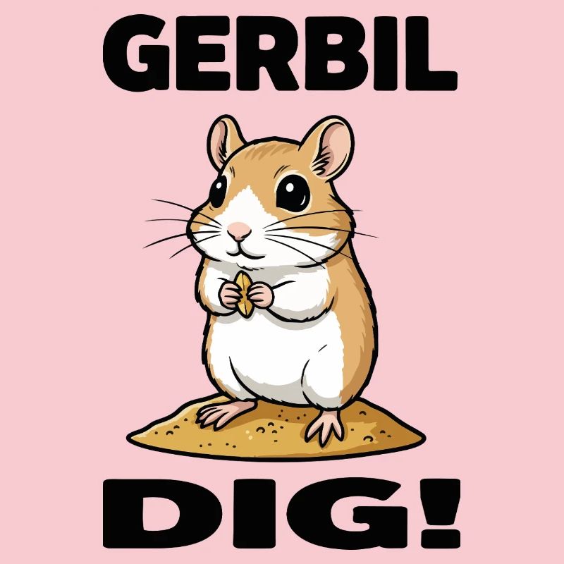 Gerbille Dig Gerbil Rongeur Grain Sable