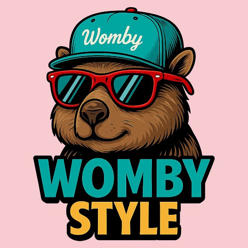 Castor style Womby avec lunettes de soleil