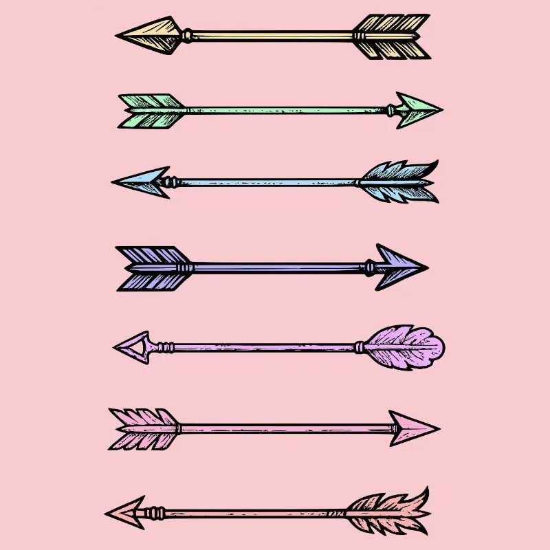 Conception de flèches colorées