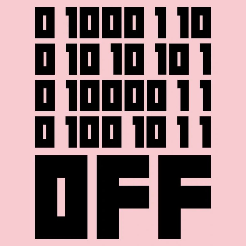 Binary Code F**k OFF – Nerd Humor & Geek Code