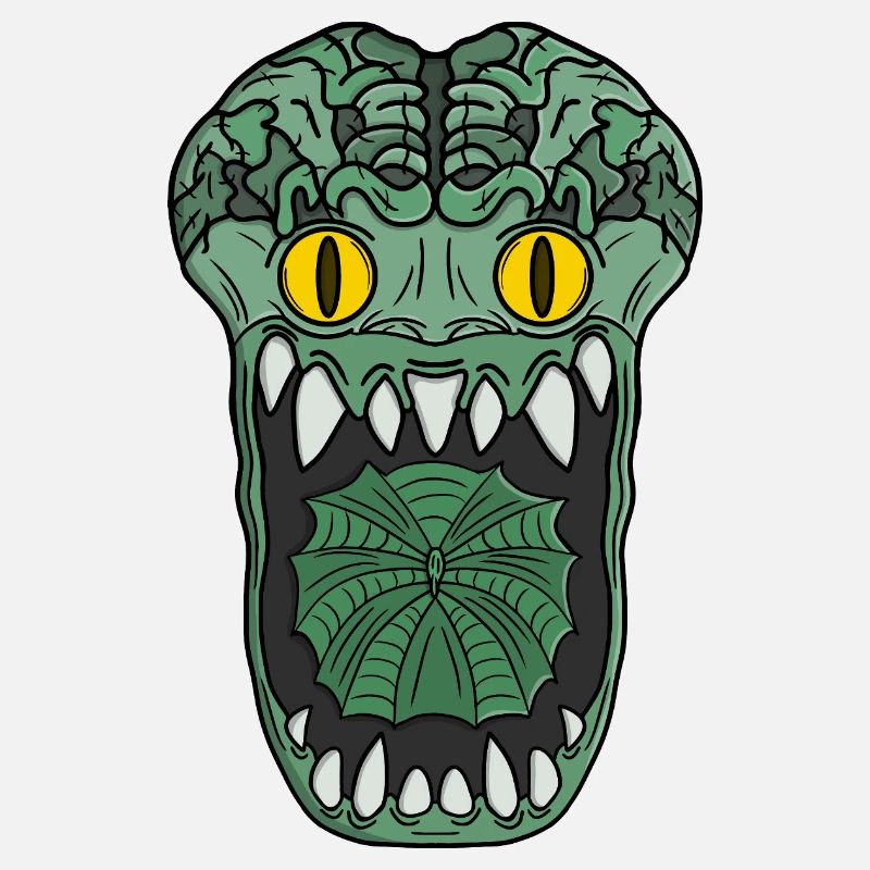 Émeraude Grotesque Croc Créature