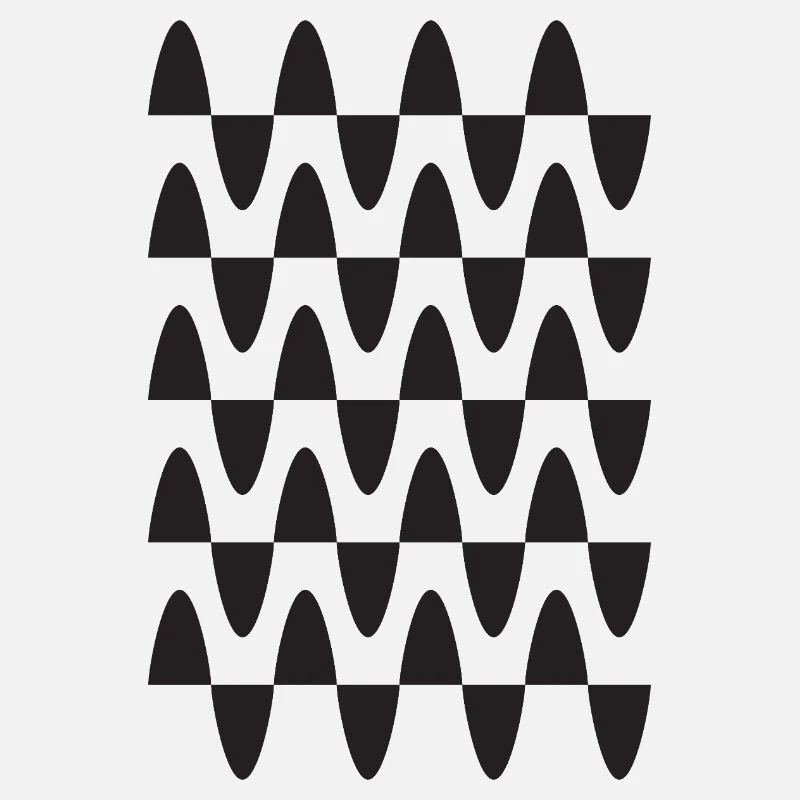 Midnight Wave Grid Pattern
