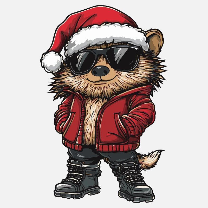 Hérisson Noël Hiver