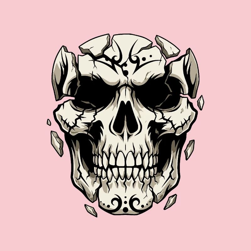 Splintering Skull – Gothic Graphics