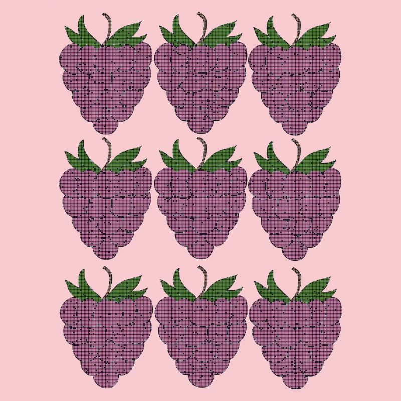 raspberry pattern textile