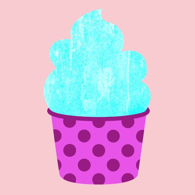 Eis Eiscreme Eiskrem Dots Punkte Softeis Sommer