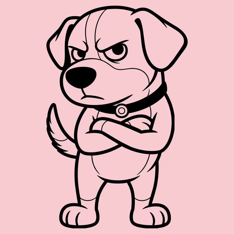 Grumpy Dog