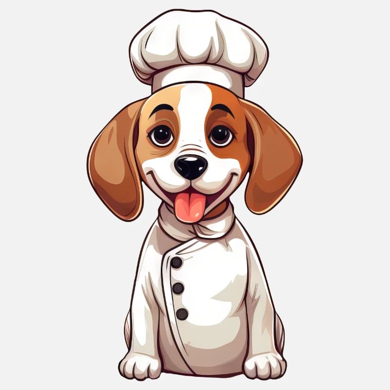 Süßer Beagle Koch Comic Design