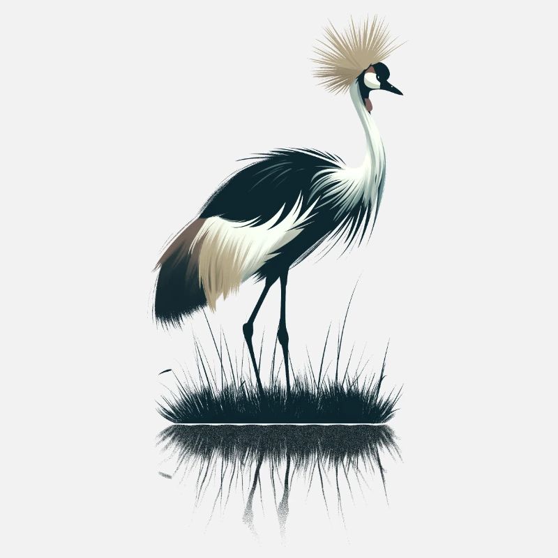Crowned crane