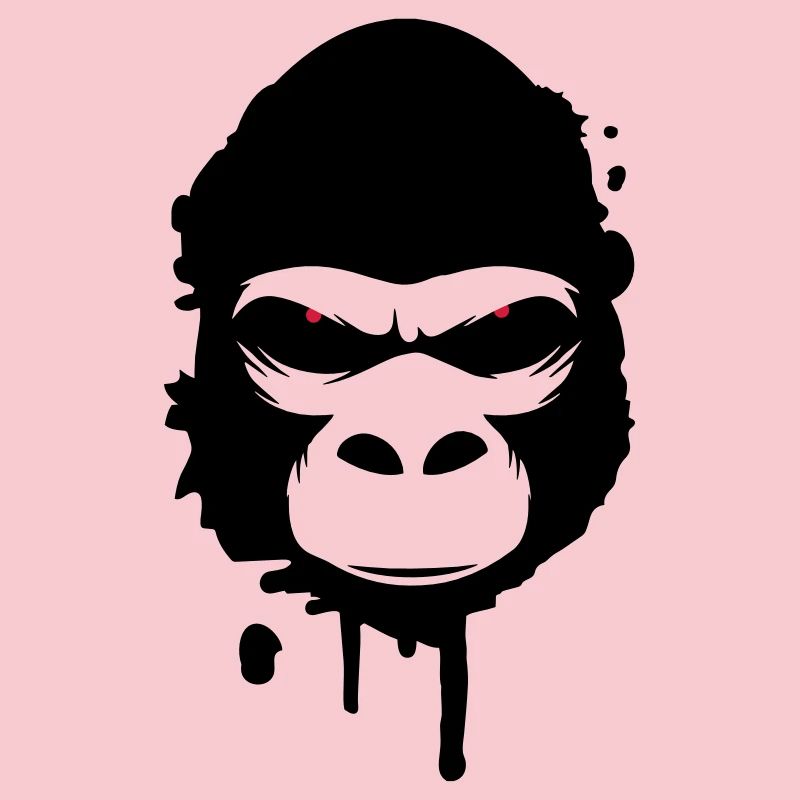 gorilla head Graffiti