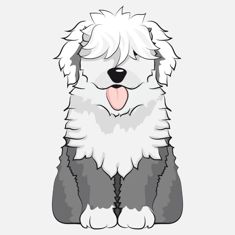 adorable Bobtail Dog - plush German Shepherd