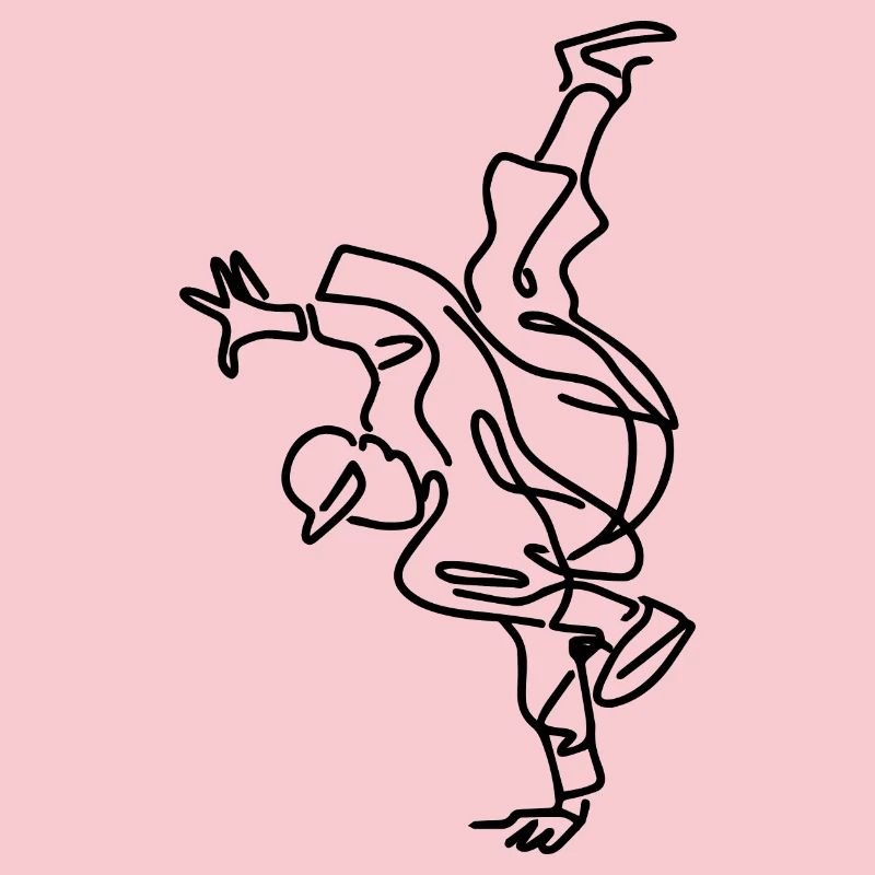 Breakdance Boy Drawing
