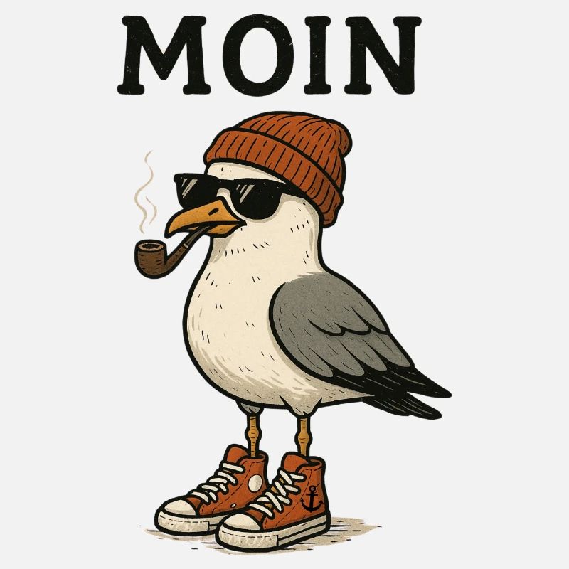 Moin Seagull Pygargue à queue blanche avec accessoires de style urbain