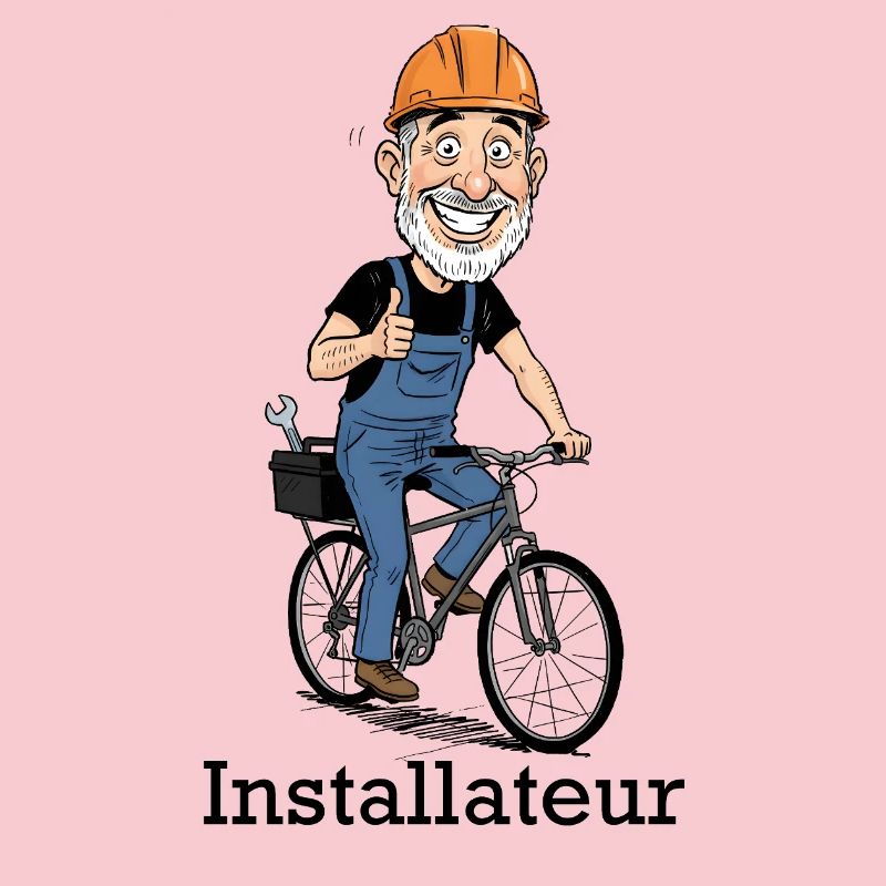 Construction Worker Bicycle Hero