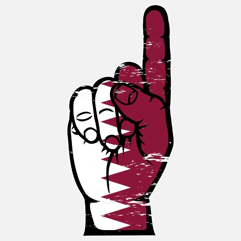 Drapeau du Qatar numéro 1 utilisé