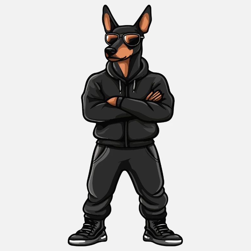 Doberman Dog Comic