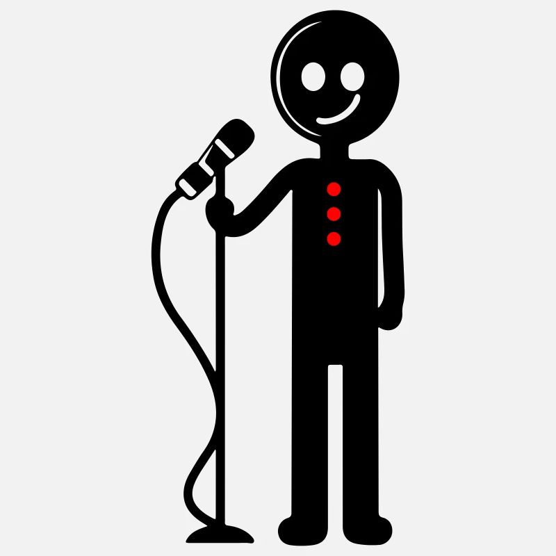 Entertainer Singer with Microphone