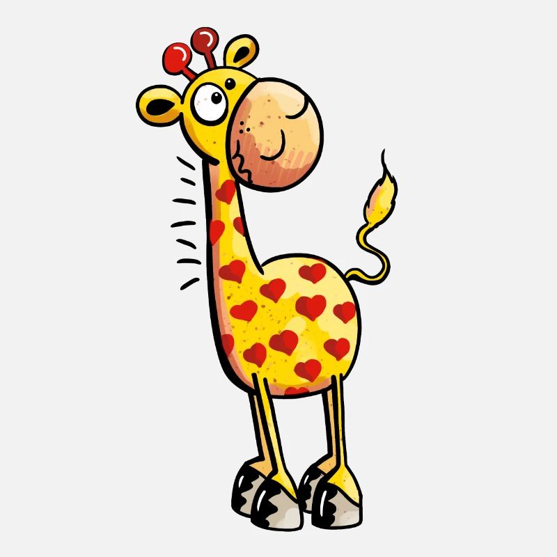 Cute Giraffe with hearts