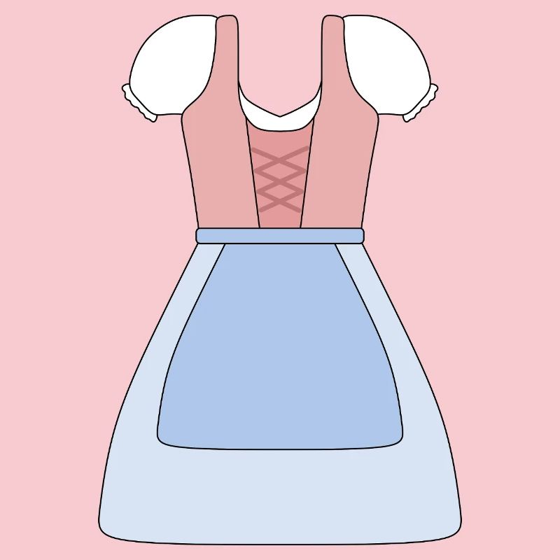 Conception de robe bavaroise traditionnelle Dirndl