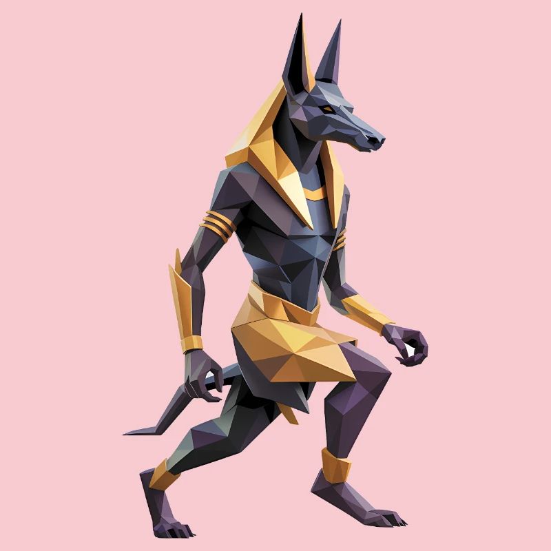 Anubis - Cool Low Poly Logo