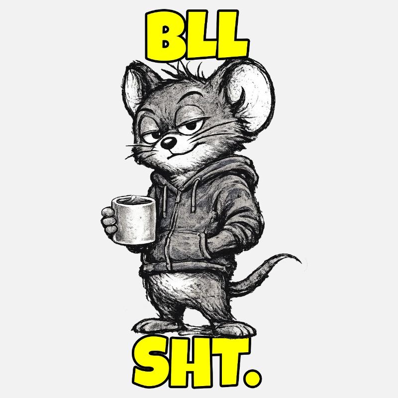 BLL SHT. – Mouse with coffee (sarcasm)