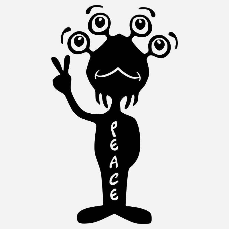 Peace Alien - Black