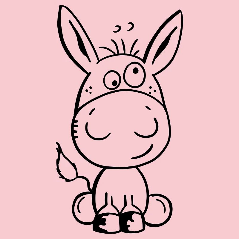 Eselchen Comic Tier - Tiere - Esel