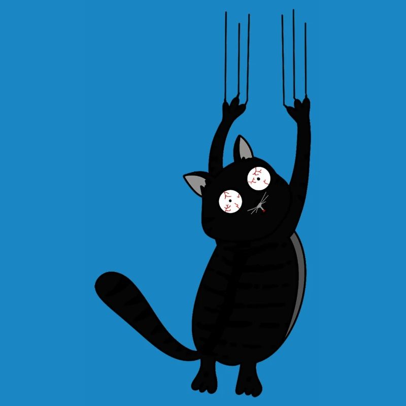 Panic Cat (Black Version)