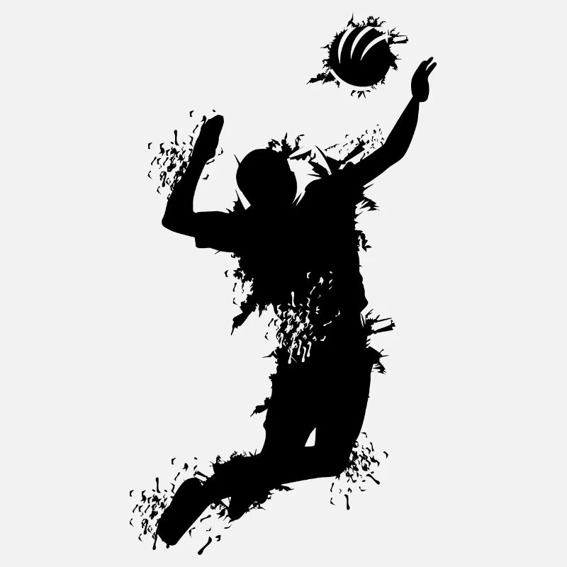 Volleyball Attack Explosion Player Team