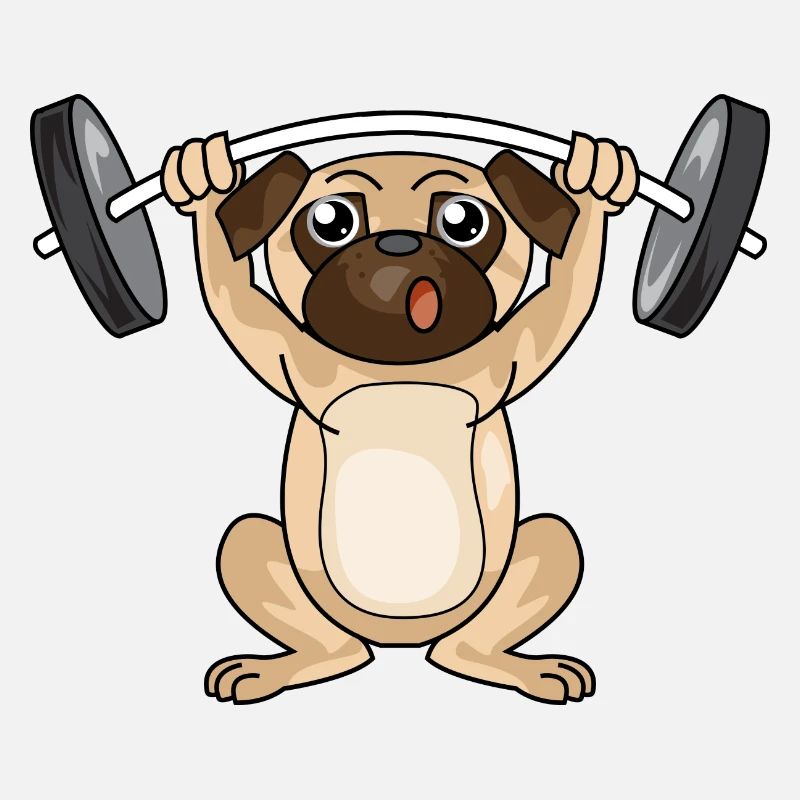 Dog Pug Training Weight Dumbbells Gift