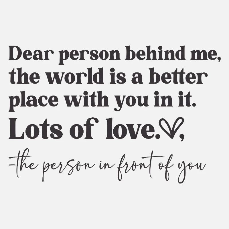 Love message front and back