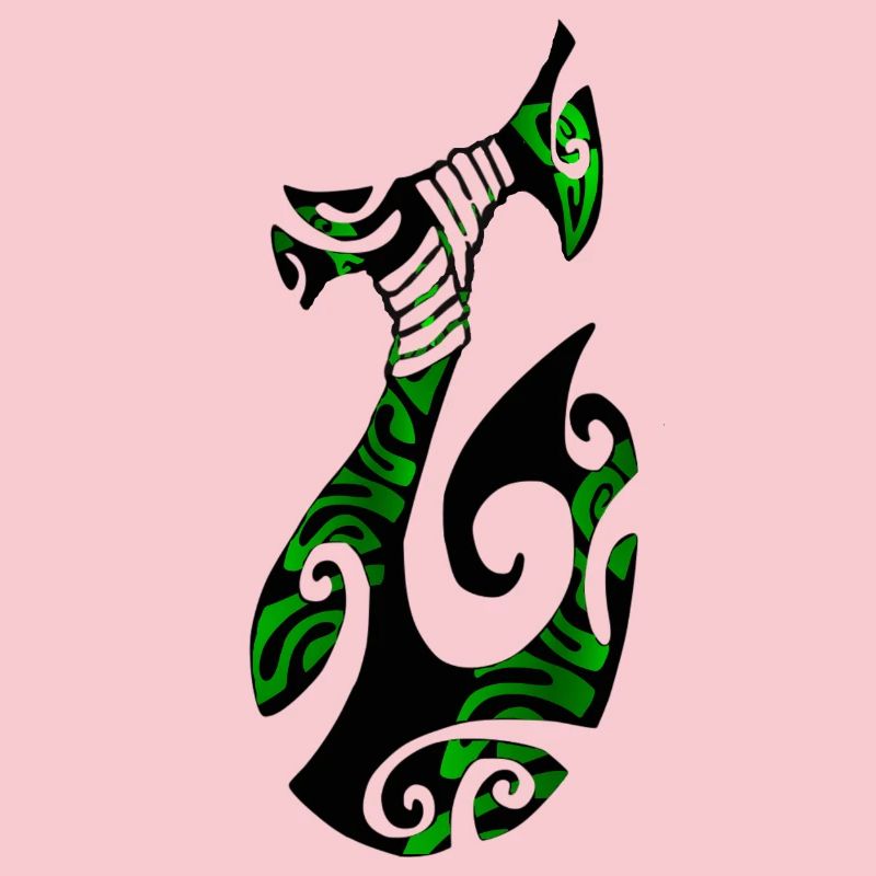 MATAU - Black (polynesian Hook)